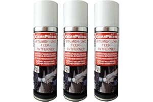 CLEANPRINCE 3 Stück à 0,3 Liter Bitumenentferner Teerentferner Reiniger Teer Bitumen Öl Fett Teerreiniger Bitumenreiniger