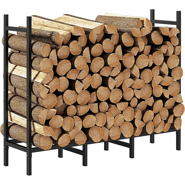 4ft Outdoor Indoor Firewood Rack Holder for Fireplace Wood Storage,  Adjustable Stacker Stand, Heavy Duty Fire Logs Stand Stacker Holder for  Fireplace Metal Lumber Storage Carrier Organizer : Amazon.co.uk: Garden