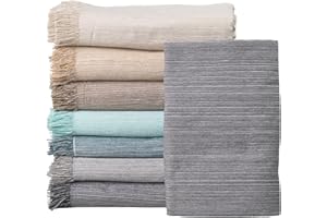 JARAPA HOME MADE WITH LOVE Copriletto multiuso: Plaid per divano, plaid, foulard, copriletto, foulard per divano, in cotone e altre fibre, finitura di qualità, prodotto in Spagna (Grigio scuro mélange 06, 180 x 260 cm)