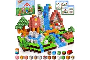 Goody King Magnetyczne klocki konstrukcyjne 100 sztuk Magnetyczne klocki konstrukcyjne dla dzieci Montessori Kreatywne zabawki od 4 5 6 7 lat Chłopcy i dziewczynki Wielkanocne prezenty dla dzieci