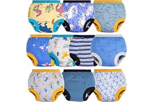 BIG ELEPHANT 10er Pack Baby Trainingshose - Saugfähige Töpfchen Unterwäsche Kleinkinder für Jungen und Mädchen