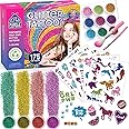Purple Ladybug Glitter Tattoos for Kids - Includes 9 Colors, 175 Safe Temporary Tattoos Design - DIY Arts and Crafts Gift for Girls Aged 5-12 - Girls Birthday Presents