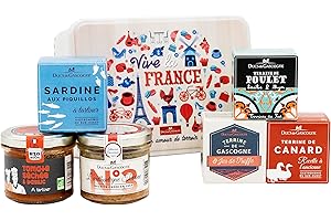 DUCS DE GASCOGNE - Coffret Gourmand "Vive la France" - Comprend 6 produits - Spécial Cadeau (901832)