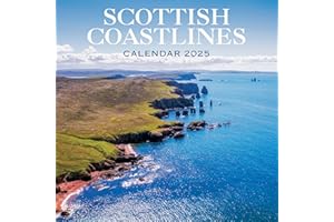 2025 Scotland Calendar: Scottish Coastlines - Square Wall Calendar - Month to view – 12 Months