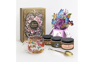 TÉTI Coffret Cadeau Femme Premium – 3 Thés Rares + Mug + Infuseur + Carte – Idée Cadeau Maman, Grand-mère, Collègue – Noël, Anniversaire, Fête des Mères, Remerciement, Crémaillère, Retraite