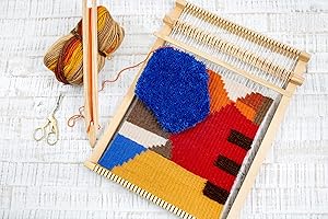 LUCA-S Telaio per tessitura in legno (20 cm x 30 cm)