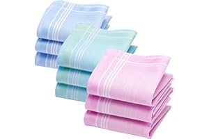 merrysquare Diskrete Einfarbige Damen-Taschentücher - Kleine Größe 28cm x 28cm - 100% Baumwolle - Modell Suzon