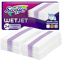 Swiffer WetJet Bezem spray, complete set, 1 sproeikop 5 reinigingsdoekjes 1 vloeibare reinigingsoplossing 4 batterijen