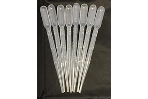 CONSUMABLES DIRECT 50 X 3ml Disposable Pasteur Pipettes (Graduated) Transfer Pipettes Eye Dropper
