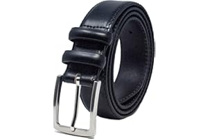 Ashford Ridge Ceinture en cuir à double boucle pour homme 33 mm