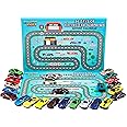 KreativeKraft Advent Calendar 2024 with 24 Diecast Mini Racing Cars or Construction Trucks (Racing Cars)