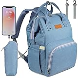 NEVEQ Zaino Mamma, Multifunzione Neonato Borsa con USB per Viaggio, Grande Capacit