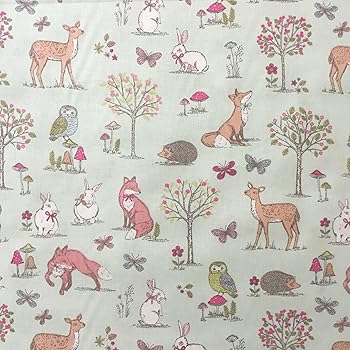 Forest Cream 100 Lifestyle Cotton Print Woodlands Collection Boys