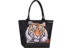 VON LILIENFELD Torebka damska tygrys Motif Shopper Wymiary L42 x H30 x D15 cm Torba plażowa Torba z uchwytem Biuro