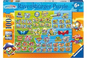 RAVENSBURGER 13263 Puzzle 100 szt. XXL SuperZings/SuperThings Super Zings B, czarne