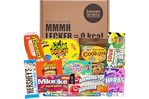 Kennenlernbox | USA Box mit 12 beliebten Süßigkeiten aus Amerika | Geschenkidee für besondere Anlässe