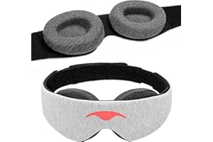 Manta Sleep Mask - 100% Light Blocking Eye Mask, Zero Eye Pressure, Comfortable & Adjustable Sleeping Mask for Women Men, Perfect Blindfold for Sleep/Travel/Nap/Shift Work