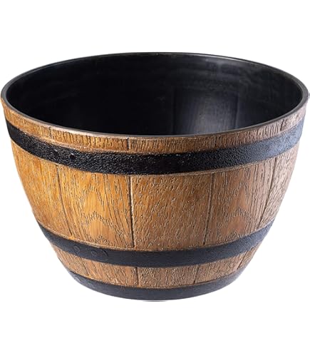 Whiskyvat 1/4 eiken 30 liter - plantenbak - bloembak