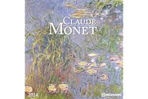 N NEUMANNVERLAGE Claude Monet 2024 - Wand-Kalender - Broschüren-Kalender - 30x30 - 30x60 geöffnet - Kunst-Kalender