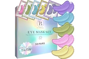 BLOOMORA Patch Occhi (30 paia, Mix Varietà) – Maschera Contorno Occhi con Collagene e Acido Ialuronico – Patch Occhiaie e Borse, Eye Mask Idratante