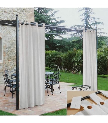 Rosnek Tenda Da Esterno Resistente Alle Intemperie – 213x132 Cm, Con Occhielli, Antivento, Impermeabile, Per Terrazza E Pergolato - 5