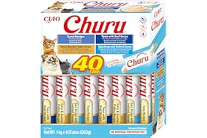 Inaba Cat Churu Varieties Tuna 40x14g Box Przysmak Smaczki dla Kota