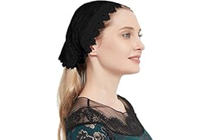 YHDDYG Kopfbedeckung aus Spitze für Kirche, Mantilla, Schleier, katholischer Kapellenschleier, S98