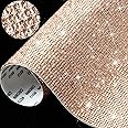 Outus 12000 Pcs Bling Bling Rhinestone Sheet Rhinestones Sticker DIY Car Decoration Sticker Self Adhesive Glitter Crystal Gem Stickers for Car Decoration, 9.4 x 7.9 Inch(AB Color)