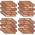 XNZMYN Pack of 40 3D Wall Panels, Stone Look, Self-Adhesive, 30 x 30 cm, Plastic Panel Wall Cladding, Waterproof PVC Brick Wallpaper for Indoor, Outdoor, Business Premises