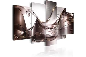 CUADROS B&D XXL murando Impression sur toile intissee 100x50 cm 5 parties tableau tableaux decoration murale photo image artistique photographie graphique Abstrait fleurs a-A-0004-b-p