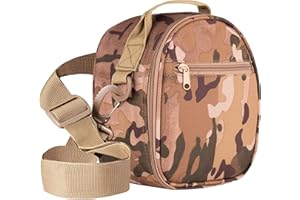 ACE Custodia per auricolari imbottita - Custodia per auricolari adatta a MSA Sordin Supreme, Impact Sport, Impact PRO, Sportac, Howard Leight Sync, Colore: Mimetica Multicam