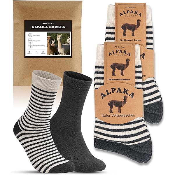 bhb 3 paar alpacasokken, 95% wol, dames, heren, winter, warm, zacht