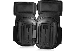 KUOGAS Rodilleras trabajo, Rodilleras de Trabajo Profesionales de confort Extendido, Rodilleras para Trabajo, Jardinería, Alicatadores, Trabajadores de la Construcción, Techadores, Taller