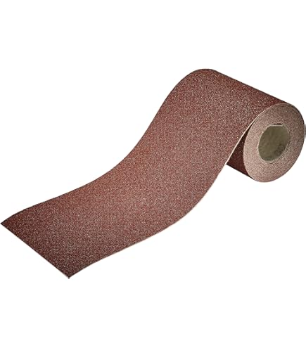 Carta Vetrata A Rotolo Goodway - Ossido Di Alluminio Grana 180, 115mm X 10m | Per Legno, Metallo E Plastica - Foto 2