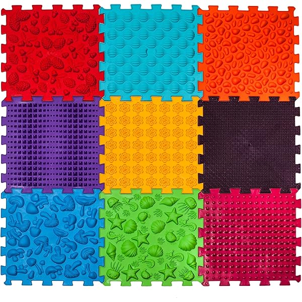 HB.YE 6 Pièces Dalles Sensorielles Multisensorielles Pour Enfants Avis Une Revolution Tactile Pour Le Developpement De Lenfant