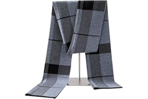 Lallier Herren Schal aus Merinowolle, lange Winterkrawatte mit Geschenkbox