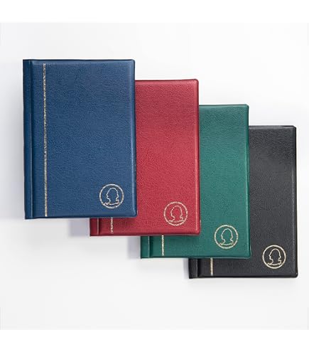 MC.Sammler Album Poche 96 Pièces 1€ & 2€ – Classeur Numismatique Bleu – Poches 35x40 Mm – Protection Monnaies