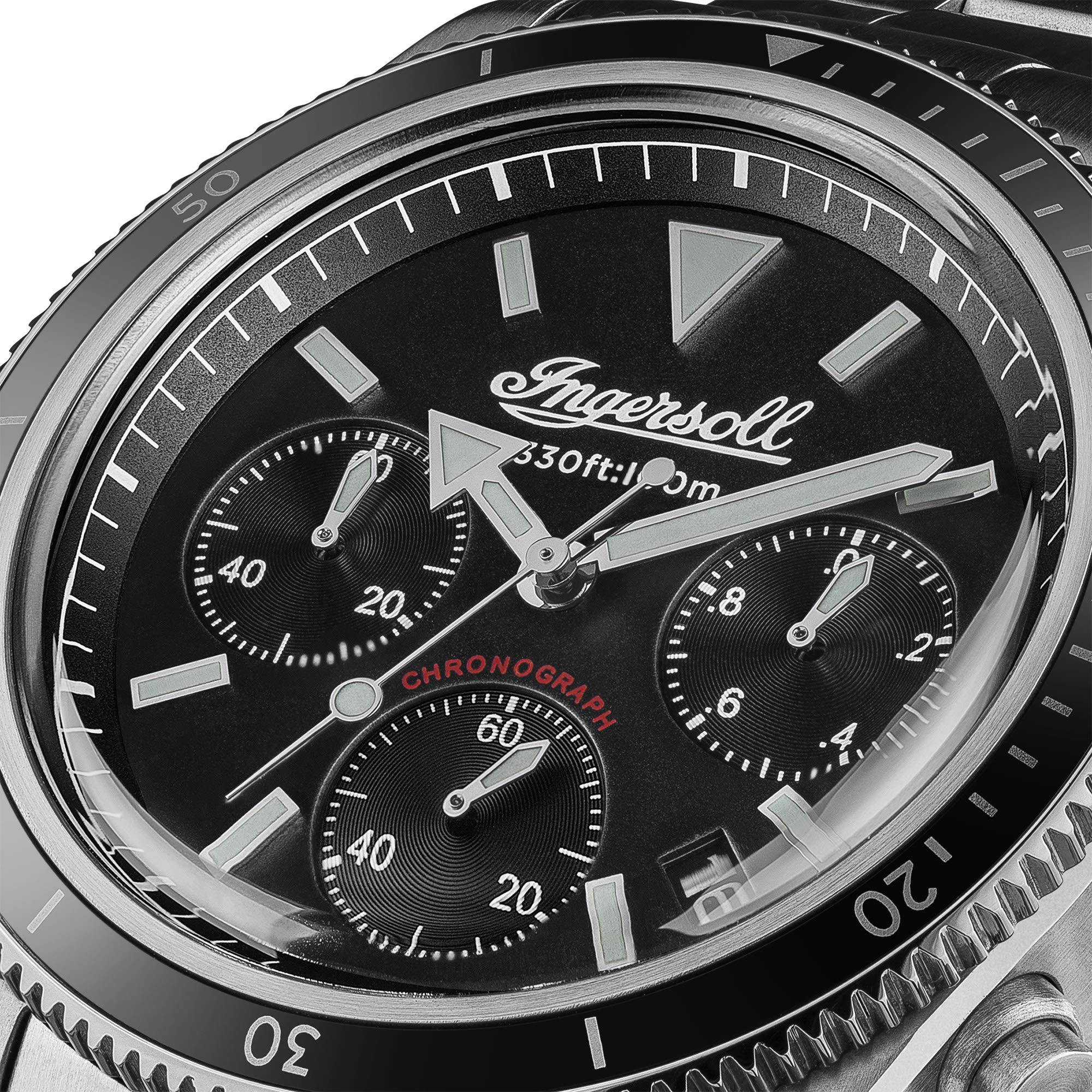 Ingersoll The Scovill Gents Quartz Chronograph Watch I06201 with a Stainless Steel case and Stainless Steel Bracelet – Bild 5
