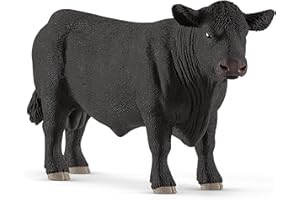 schleich FARM WORLD | Byk Black Angus 13879 | Figurka gospodarstwo schleich | Szczegółowe zwierzęta gospodarskie | Prezent dla dziewczynek i chłopców | Zabawka farma od 3 lat | 14 x 4 x 7 cm