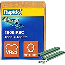 Rapid Hekwerkring VR22 Groen gecoat in doos (1600 stuks