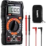 KAIWEETS KM100 Digital Multimeter with Case, AC DC Voltmeter, 10A DC Current Meter, Ohm Volt Amp Test Meter, Continuity Test 