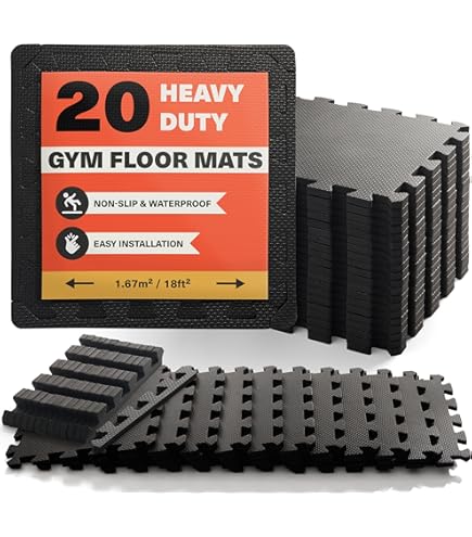 AIRHOP 12 Dalles 60x60x1,4 cm Tapis d'Équipement d'exercice avec AIRHOP 12 Dalles 60x60x1,4 cm Tapis d'Équipement d'exercice avec