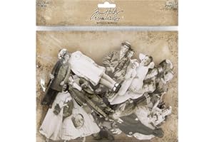 UNBEKANNT Tim Holtz Advantus - Monopatín (tablero aglomerado), color blanco y negro