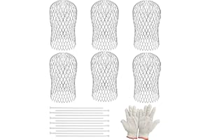 HUACOMMERCE Dachrinnen Laubschutz 6 Stück – Hochwertige Regenrinnen Laubschutz,Rostfester Laubfänger, Fallrohrschutz,Langlebiger Dachrinnenschutz gegen Verstopfung für Fallrohre mit 3–15 cm Durchmesser