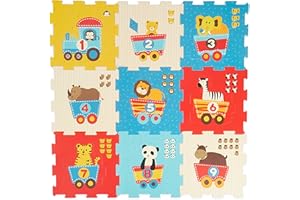 Bieco Alfombra Suelo Bebe | 19 Piezas Puzzle Alfombra Acolchada para Niños Parque Infantil