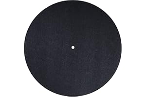 Dynavox Nakładka na talerz gramofonowy PM2 do gramofonu, filcu antystatycznego, średnica 30 cm, czarna