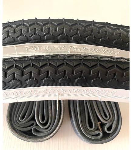 2 Copertoncini Vee-Rubber 26 X 1 1/2 X 1 5/8 (44-584) Neri Per Bici Con Ruote Ballon