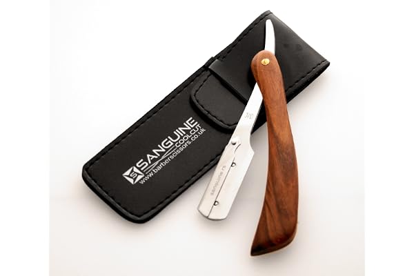 Sanguine Rasoir traditionnel, Rasoir de rasage pour hommes, Pochette (il n'y a pas de lame)