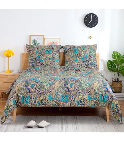 Lanqinglv Boho beddengoed 135 x 200 cm beige getuft prachtig