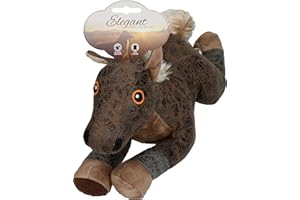 Elegant I Horse/Pferd I Dunkelbraun I aus Skai Leder I ca. 37 cm